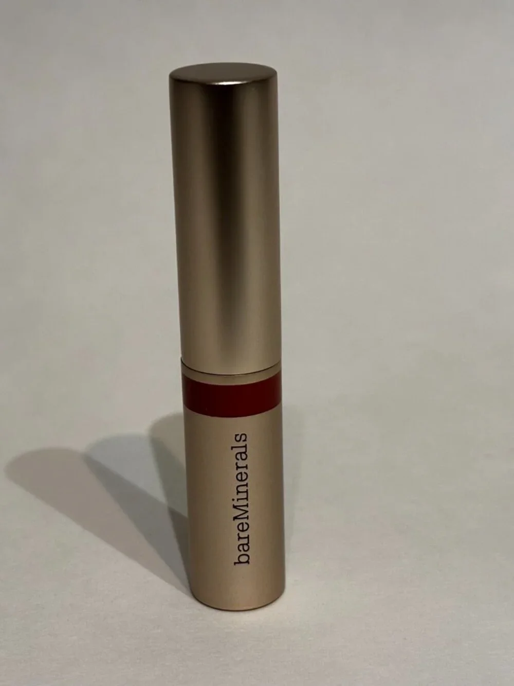 bareMinerals Dewy Lip Gloss-Balm in Friendship Deep Earthy Nude Brand New 0.1 oz